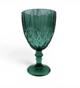 Copa vintage verde oscuro 330 cc