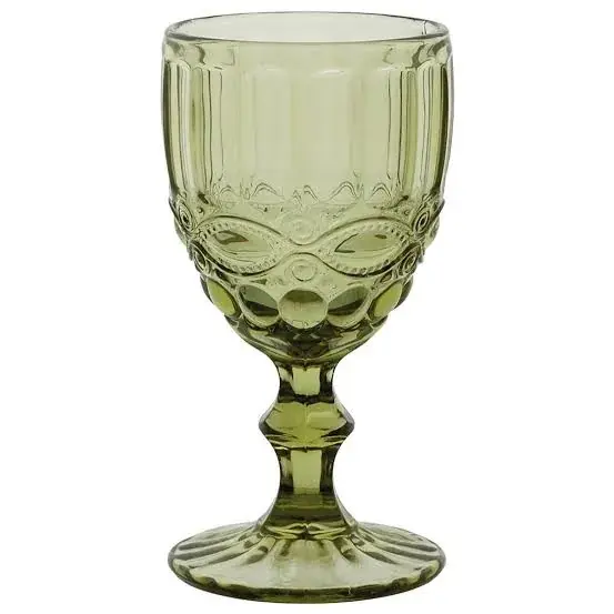 Copa vintage verde olivo 330 cc
