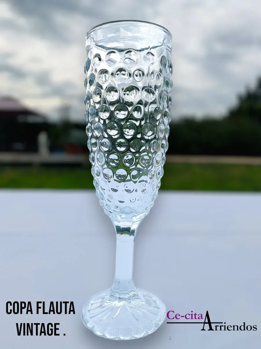 Copa flauta vintage transparente 200 cc