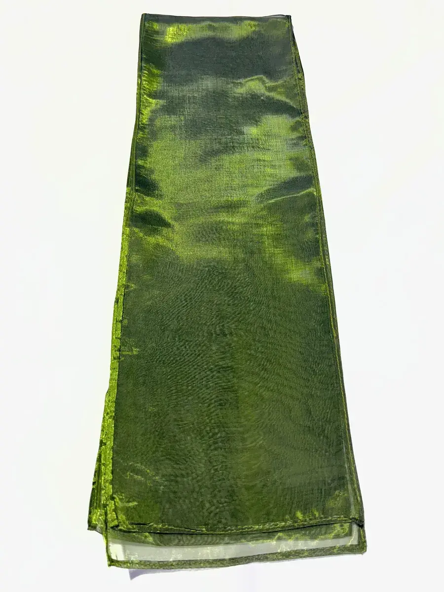 Lazo de muselina color verde oscuro