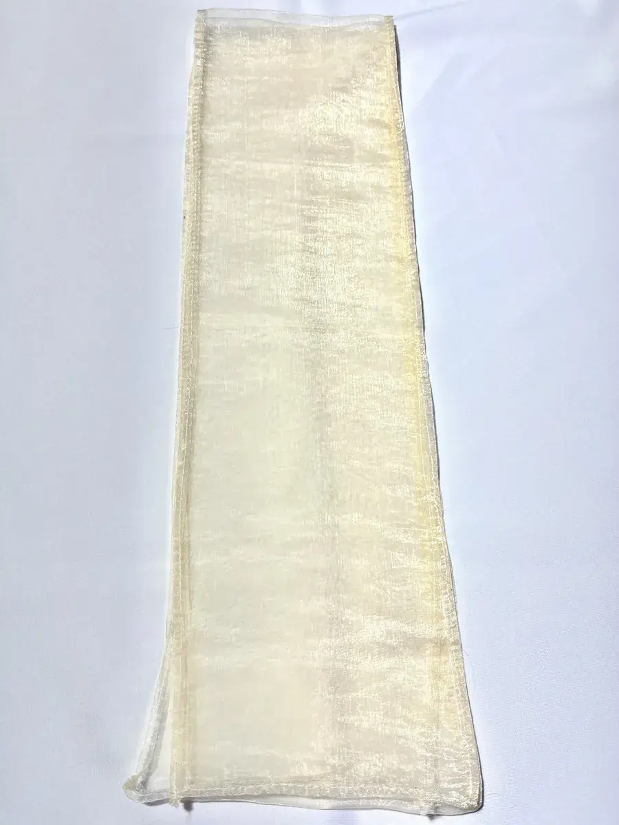 Lazo de muselina color marfil