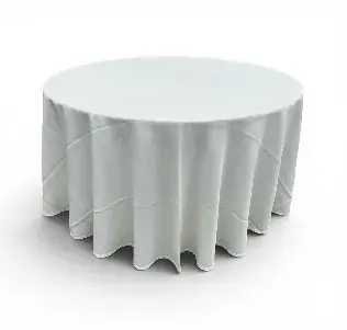 Mantel redondo color marfil 3 mts. diametro
