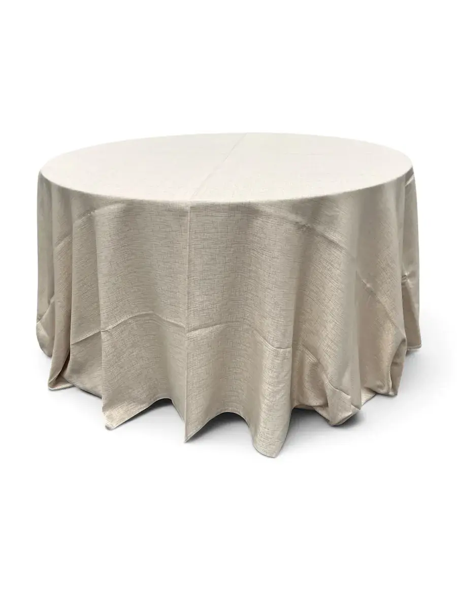 Mantel redondo color beige oscuro 3 mts. diametro