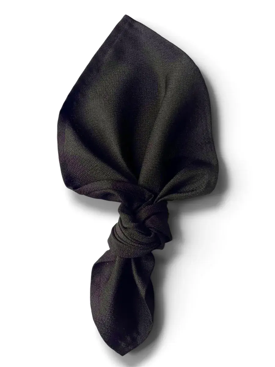 Servilleta de tela color negro
