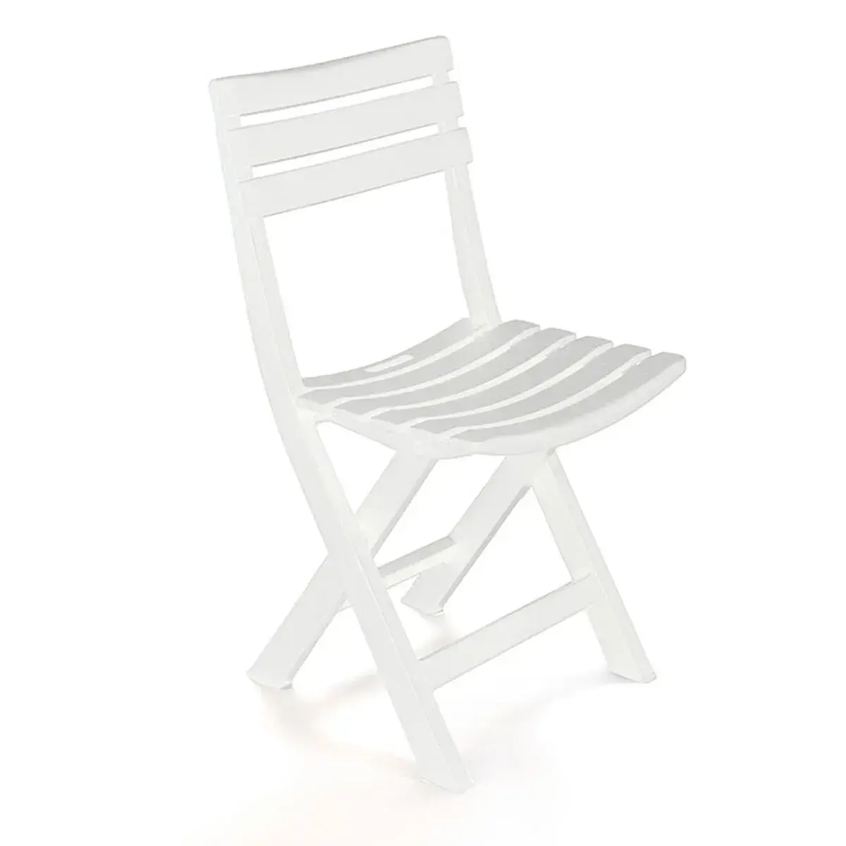 Silla plegable americana blanca