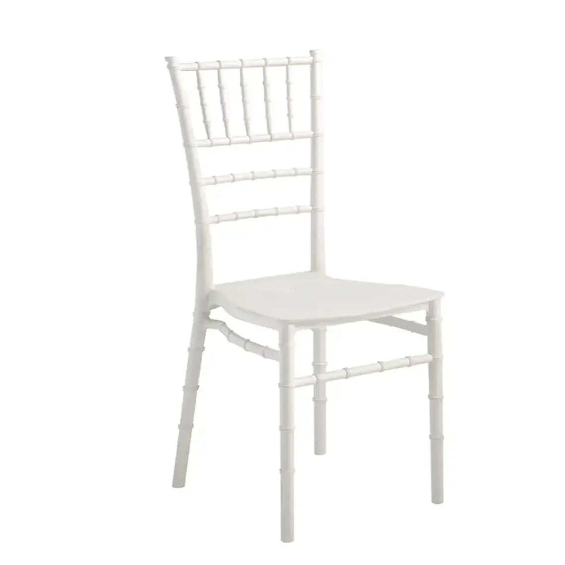 Silla chiavari blanca sin cojin