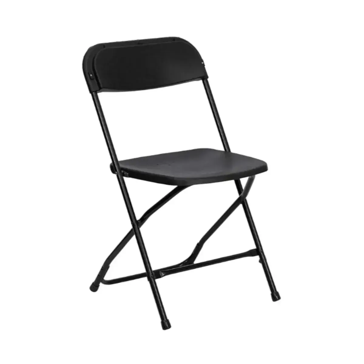 Silla plegable negra