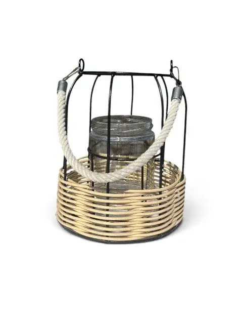 Candelabro ratan 19 cm