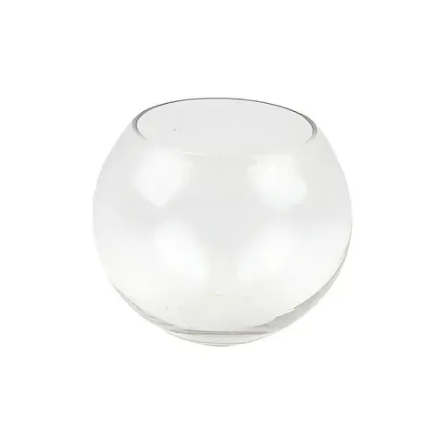 Pecera de vidrio diseño liso alto 12 cm