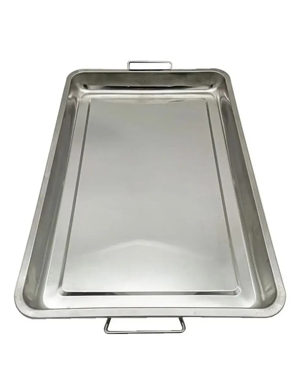 Fuentes acero inox. largo 60 cm. x alto 7 cm. x ancho 40 cm