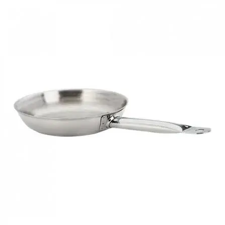 Sartén con mango acero inox. 7 cm. alto x 42 cm. diámetro